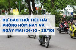 Dự báo thời tiết Hải Phòng hôm nay (24/10) và ngày mai (25/10) trời se lạnh, mưa giảm dần, nhiệt độ tăng nhẹ cuối tuần