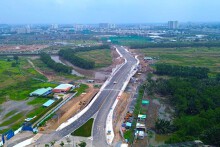 Trục kết nối đường Võ Nguyên Giáp - Vành đai 2 TP HCM sắp thông xe đoạn cuối cùng