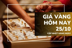 Giá vàng hôm nay 25/10: Vàng SJC và nhẫn trơn quay đầu giảm 600.000 đồng/lượng