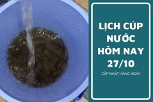 Lịch cúp nước TP HCM ngày 27/10 và sáng 28/10 địa bàn 8 phường tạm ngưng cấp nước kéo dài