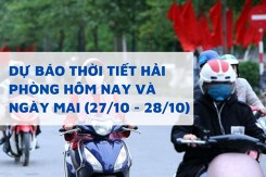 Dự báo thời tiết Hải Phòng hôm nay (27/10) và ngày mai (28/10) có mây, đêm không mưa, trời lạnh