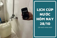 Lịch cúp nước TP HCM ngày 28/10 và sáng 29/10 nhiều nhà, tuyến đường tại các phường trọng điểm cúp nước