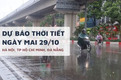 Dự báo thời tiết ngày mai 29/10, Hà Nội trời lạnh, TP HCM mưa rải rác và Đà Nẵng mưa vừa