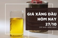 Giá xăng dầu hôm nay 27/10 đảo chiều tăng sau khi Mỹ và Trung Quốc đạt được thỏa thuận thương mại