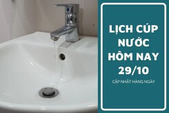 Lịch cúp nước TP HCM ngày 29/10 và sáng 30/10 địa bàn các phường khu vực trung tâm mất nước kéo dài