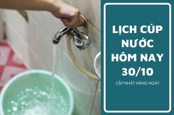 Lịch cúp nước TP HCM ngày 30/10 và sáng 31/10 danh sách hơn 10 phường trọng điểm cúp nước nhiều giờ