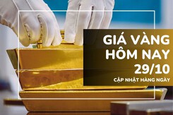 Giá vàng hôm nay 29/10: Vàng SJC, nhẫn trơn tiếp đà lao dốc, mất tới 1,2 triệu đồng/lượng