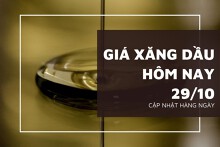 Giá xăng dầu hôm nay 29/10 tiếp tục giảm dù lượng dầu thô tồn kho của Mỹ giảm