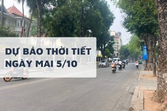 Dự báo thời tiết ngày mai 5/10, Hà Nội nắng 36 độ, TP HCM mưa dông vài nơi, Đà Nẵng nhiều mây