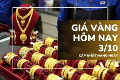 Giá vàng hôm nay 3/10: Thế giới mất gần 1%, SJC hạ 200.000 đồng/lượng