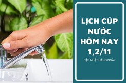 Lịch cúp nước TP HCM ngày 1/11 và 2/11 một vài tuyến đường, hẻm tại các phường trung tâm tạm ngưng cấp nước