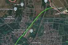 Đường sẽ mở theo quy hoạch ở xã Lạc Đạo, Hưng Yên (phần 1)