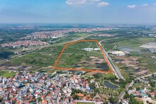 Cận cảnh 32 ha đất ven Vành đai 4 sắp thu hồi để xây depot Sơn Đồng thuộc tuyến đường sắt đô thị số 5