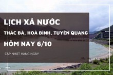 Lịch xả nước hôm nay 6/10 các hồ thủy điện đồng loạt giảm xả, mực nước hạ nhẹ