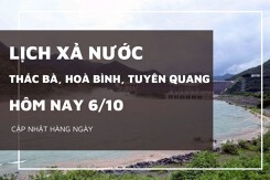 Lịch xả nước hôm nay 6/10 các hồ thủy điện đồng loạt giảm xả, mực nước hạ nhẹ