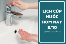 Lịch cúp nước TP HCM ngày 8/10 và sáng 9/10 một vài tuyến đường, hẻm tại các phường mất điện