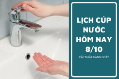 Lịch cúp nước TP HCM ngày 8/10 và sáng 9/10 một vài tuyến đường, hẻm tại các phường mất nước