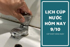 Lịch cúp nước TP HCM ngày 9/10 và sáng 10/10 tạm ngưng cấp nước tại các phường trọng điểm