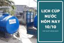 Lịch cúp nước TP HCM ngày 10/10 và sáng 11/10 nhiều phường trung tâm tạm ngưng cấp nước trong thời gian dài