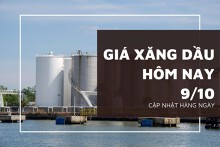 Giá xăng dầu hôm nay 9/10 đồng loạt giảm nhẹ