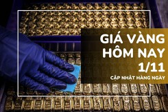 Giá vàng hôm nay 1/11: Vàng SJC và nhẫn trơn đảo chiều giảm mạnh tới 1,1 triệu đồng/lượng
