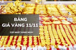 Bảng giá vàng hôm nay 11/11: Vàng SJC, nhẫn trơn và nữ trang tiếp tục vọt mạnh 1,7 – 3,3 triệu đồng/lượng