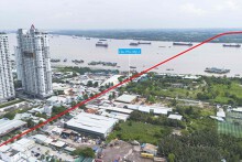 Khu vực dự kiến xây cầu Phú Mỹ 2 nối TP HCM với Đồng Nai