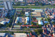 Toàn cảnh khu đất gần sông Đuống sắp làm dự án 4.500 tỷ của Hóa chất Đức Giang