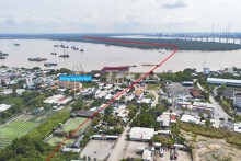 Khu vực dự kiến xây cầu Cần Giờ hơn 10.500 tỷ đồng tại TP HCM