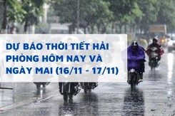 Dự báo thời tiết Hải Phòng hôm nay (16/11) và ngày mai (17/11) se lạnh, có mưa rải rác