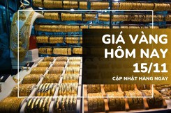 Giá vàng hôm nay 15/11: Vàng SJC, nhẫn trơn giảm sốc hơn 2 triệu đồng/lượng