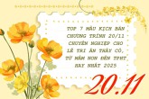 Top 7 mẫu kịch bản chương trình 20/11 chuyên nghiệp cho lễ tri ân thầy cô, từ mầm non đến THPT hay nhất 2025