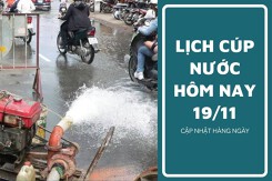 Lịch cúp nước TP HCM ngày 18/11 và sáng ngày 19/11 địa bàn một vài phường tạm ngưng cấp nước kéo dài