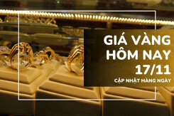 Giá vàng hôm nay 17/11: Tăng nhẹ trở lại trong phiên sáng đầu tuần