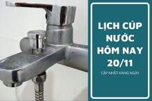 Lịch cúp nước TP HCM ngày 20/11 và sáng ngày 21/11 một vài phường trung tâm cúp nước vào rạng sáng