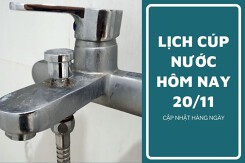 Lịch cúp nước TP HCM ngày 20/11 và sáng ngày 21/11 một vài phường trung tâm cúp nước vào rạng sáng