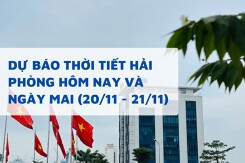 Dự báo thời tiết Hải Phòng hôm nay 20/11 và ngày mai 21/11 nhiệt độ tăng nhẹ, trời ấm hơn, ít mưa