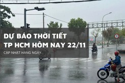 Dự báo thời tiết TP HCM hôm nay 22/11 mưa rào và dông rải rác, triều cường vượt mức báo động 3