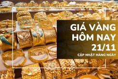 Giá vàng hôm nay 21/11: Vàng SJC, vàng nhẫn đồng loạt giảm tới 700.000 đồng/lượng