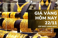 Giá vàng hôm nay 22/11: Vàng SJC nhích nhẹ 100.000 đồng/lượng, vàng nhẫn biến động trái chiều