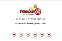 Kết quả xổ số Vietlott Mega 6/45 hôm nay 23/11/2025 Jackpot hơn 51,7 tỷ đồng không tìm thấy chủ nhân may mắn