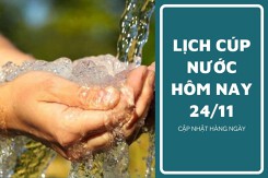 Lịch cúp nước TP HCM ngày 24/11 và sáng ngày 25/11 đầu tuần nhiều tuyến đường, khu phố mất nước