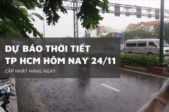 Dự báo thời tiết TP HCM hôm nay 24/11 mưa rào và dông, triều cường dâng cao gây ngập nhiều nơi