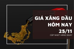 Giá xăng dầu hôm nay 25/11 giảm nhẹ, Brent giao dịch quanh mức 63,21 USD/thùng