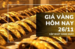 Giá vàng hôm nay 26/11: Vàng SJC và nhẫn trơn tăng thêm 500.000 đồng/lượng