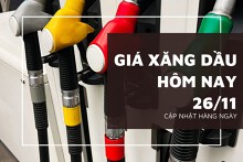 Giá xăng dầu hôm nay 26/11 Brent và WTI phục hồi nhẹ