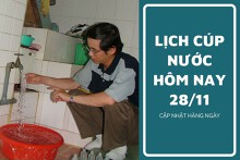 Lịch cúp nước TP HCM ngày 28/11 và sáng ngày 29/11 cúp nước kéo dài đến rạng sáng tại nhiều tuyến đường, khu phố