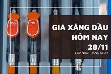 Giá xăng dầu hôm nay 28/11 cùng tăng giá trở lại
