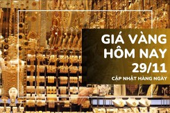 Giá vàng hôm nay 29/11: Vàng SJC và nhẫn trơn tiếp tục tăng mạnh phiên cuối tuần