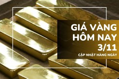 Giá vàng hôm nay 3/11: Vàng SJC và nhẫn trơn giảm thêm 300.000 đồng/lượng đầu tuần